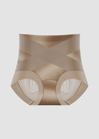 High-Waist Cross Compression Shaping Panties （6 Pack）