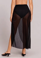 Lightweight Breathable Mesh Sarong Cover-Up
