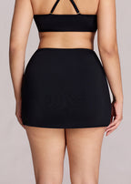 Side-Tie Shaping Mini Wrap Skirt
