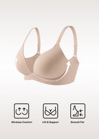 Comfort Wireless Deep V Plunge Bra