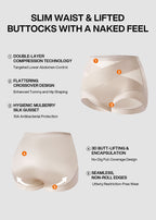 High-Waist Cross Compression Shaping Panties （6 Pack）