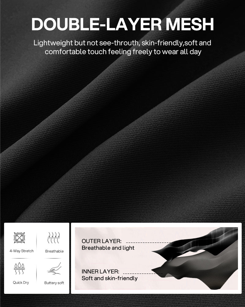 PowerMesh Double-Layer Open Bust Full Body Shaper