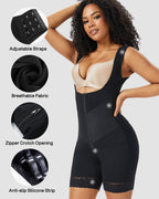 PowerMesh Double-Layer Open Bust Full Body Shaper