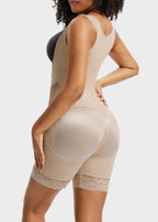 PowerMesh Double-Layer Open Bust Full Body Shaper