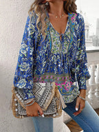 Marisela | Soft Breeze Floral Boho Blouse