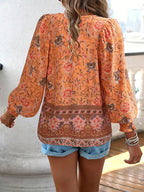 Marisela | Soft Breeze Floral Boho Blouse